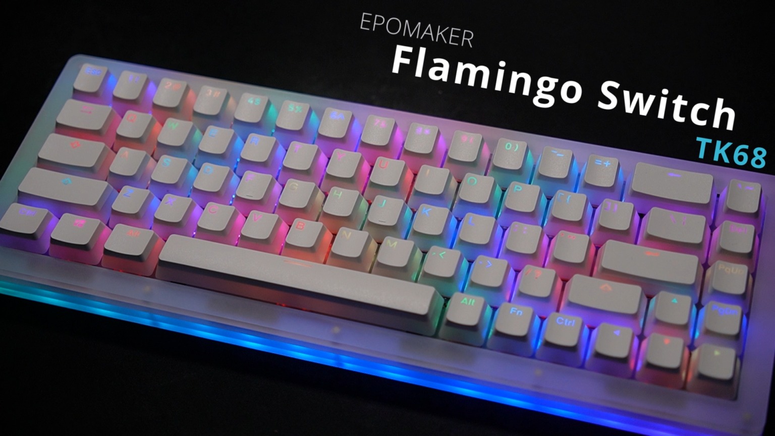 【デスク映え】EPOMAKER TK68は美しく光り輝くメカニカルキーボードだった！ Neet Blog